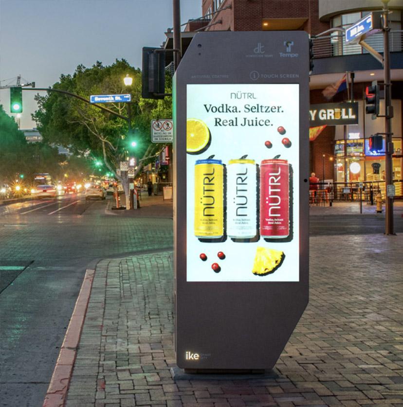 Digital Out Of Home Advertising in the street